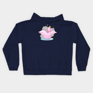 Swan Queen Crown Kids Hoodie